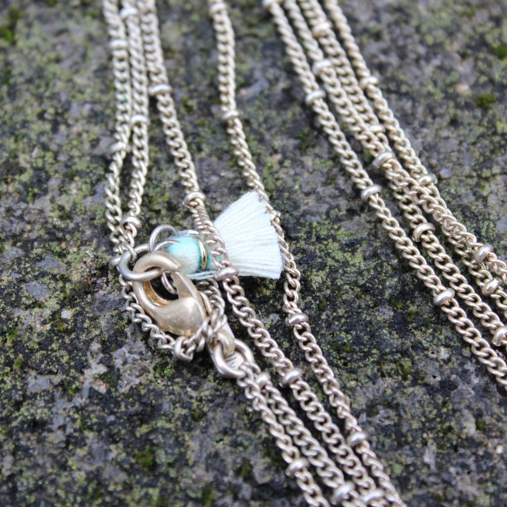[5/$25] Long Gold Tassel Chain Necklace Pink Gem - Picture 4 of 4